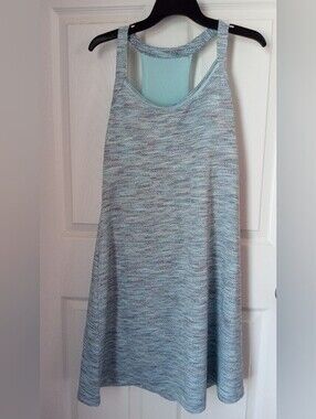 Light Blue Patterned A-Line Women's Skirt
